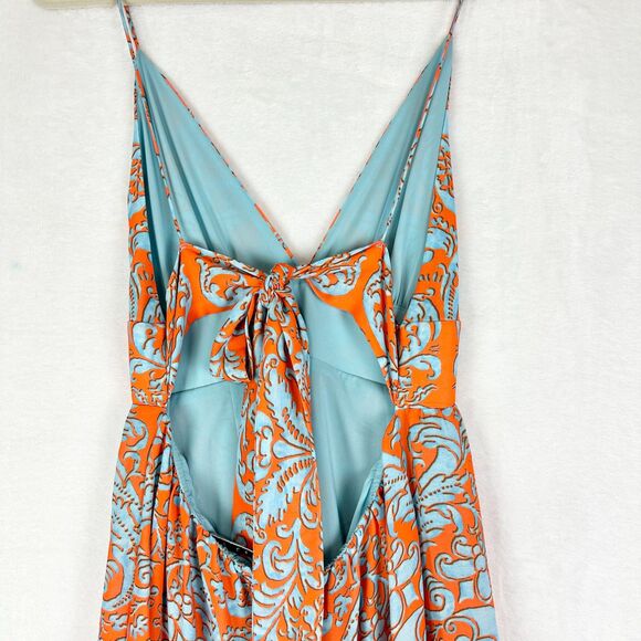 Alice Olivia Karolina Halter Maxi Dress Size 4 Forever Yours Sienna Boho - Picture 9 of 13